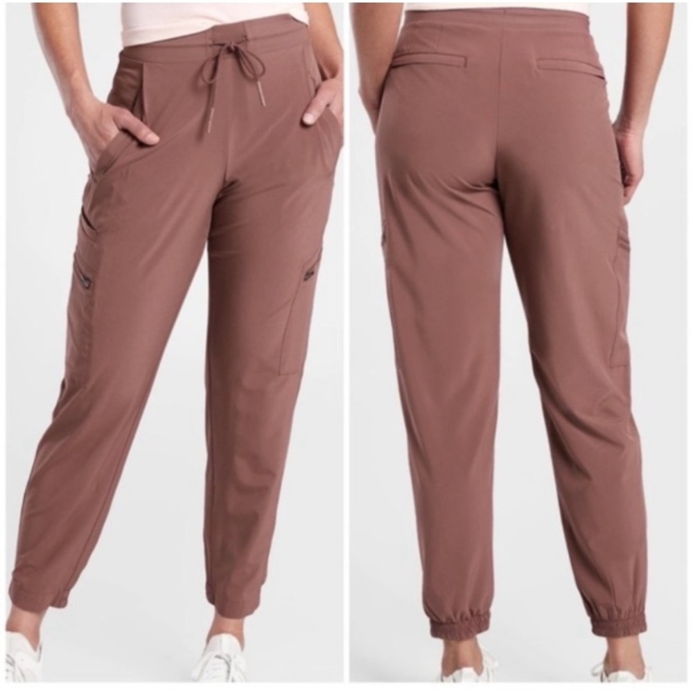 Athleta Venture Pant Jogger Hearth Rose Pink Mauve Size 8
